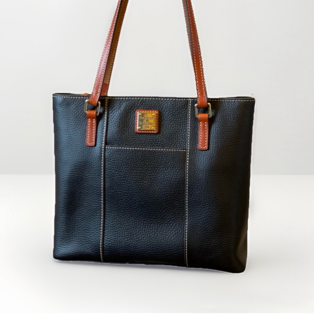 Dooney & Bourke Black and Brown Tote - Picture 9 of 16